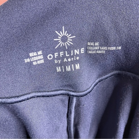 Offline by Aerie Real Me 7/8 leggings hi-rise dark gray  size medium - Picture 5 of 5